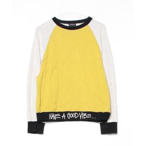「STUSSY」 スウェットカットソー S イエロー レディース