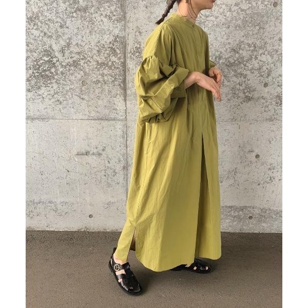 「INTER FACTORY」 長袖ワンピース FREE オリーブ レディース