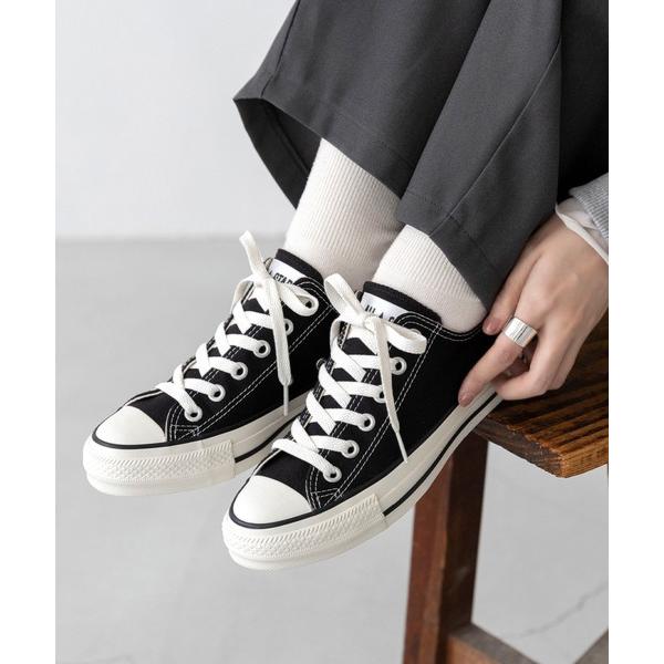 「CONVERSE」 ローカットスニーカー 24.0cm ブラック レディース