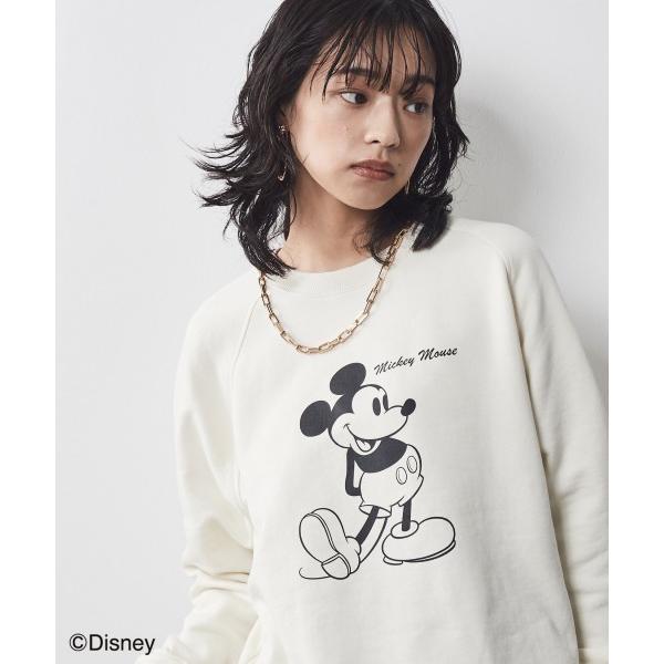 「Disney」 スウェットカットソー 3L アイボリー レディース
