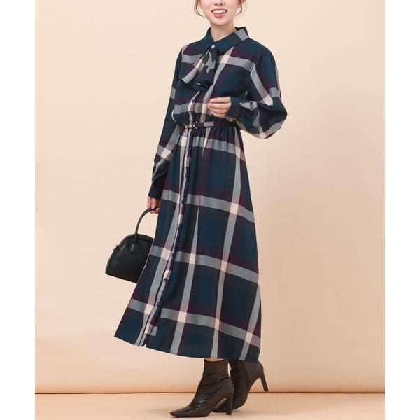 「rps」 シャツワンピース フリー ブルーグリーン レディース