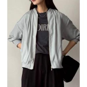 シアーリブブルゾン レディース