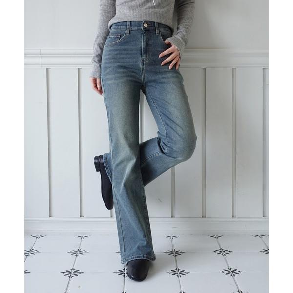 ジーンズ デニム デニムパンツ スリムウォッシング ブーツカット デニムパンツ/2026 SS CO...