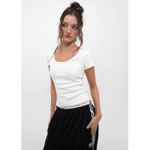 tシャツ 「B-BASIC」 テンションスタンダードスリムUネック半袖Tシャツ レディース