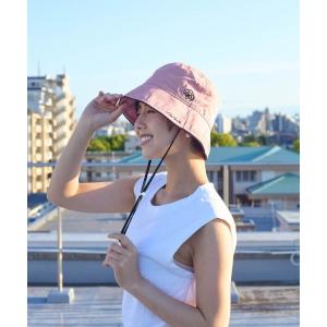 帽子 ハット 「 CLATHAS.（クレイサス）」刺繍ドローコード付きバケットハット レディース