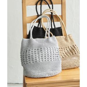 トートバッグ 雑材ラメメッシュトートバッグ レディースの商品画像