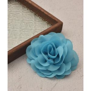 ブローチ 「float」フラワーモチーフ クレープ生地 ブローチ/コサージュ「24色展開/マルチウェイ/ドレス/結婚式/成人式/卒業式/入学式/着物/浴衣」