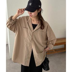 ブラウス シャツ 「Enlude」70ポプリンバンドカラーシャツ レディース メンズ