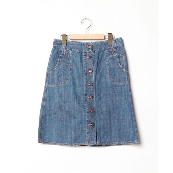 「SEE BY CHLOE」 デニムスカート 4 ブルー レディース
