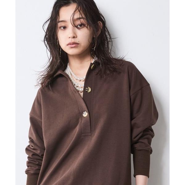 「CHIC STYLE」 スウェットカットソー 3L ブラウン レディース