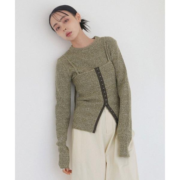 「LIAN」 ニットアンサンブル FREE グリーン レディース