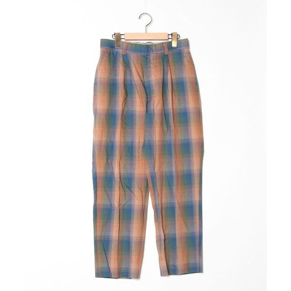 「PENDLETON」 チェック柄パンツ M ブラウン メンズ