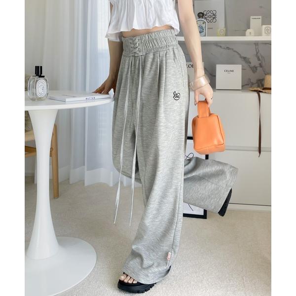 「Java」 イージーパンツ MEDIUM 杢グレー レディース