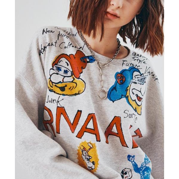 「RNA」 スウェットカットソー MEDIUM アッシュグレー レディース