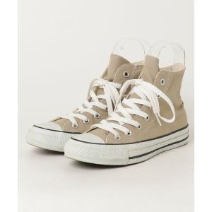 「CONVERSE」 ハイカットスニーカー 23cm ベージュ レディース