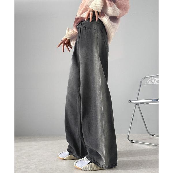 「Java」 デニムパンツ X-LARGE ブラック レディース