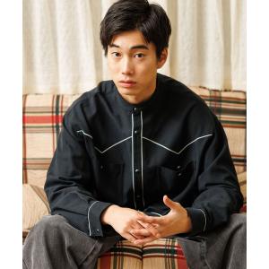 「niko and...」 長袖シャツ LARGE ブラック メンズ