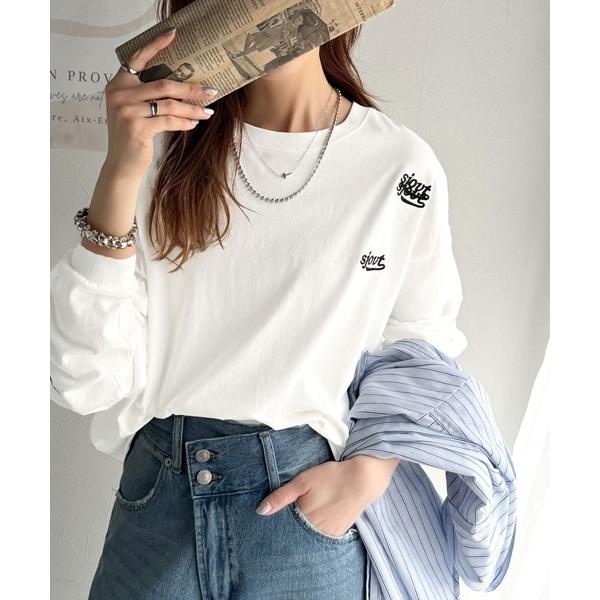 「Java」 長袖カットソー MEDIUM オフホワイト レディース