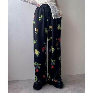 パンツ フルーツ柄イージーパンツ レディース