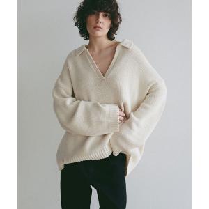 ニット セーター オーバーサイズスキッパーニットプルオーバー レディース