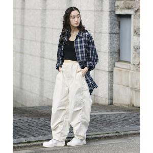 カーゴパンツ 限定展開 Quick Dry Fabric ワイドシルエット ポリリップクロス ミリタリーサーカスパンツ/UVカット/速乾 メンズ