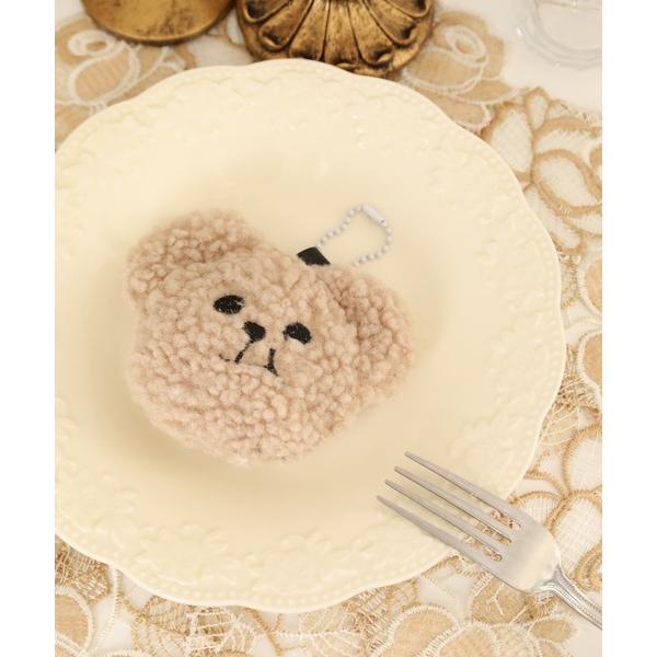 チャーム ボアベアフェイスぬいぐるみチャーム レディース