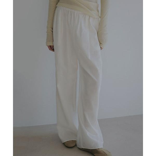 パンツ ジャガードリラクシーパンツ レディース