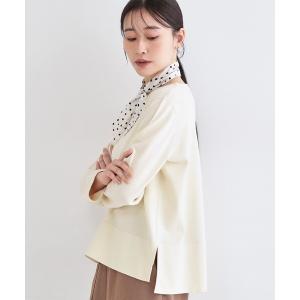 ニット セーター UV リラクシーボートネックニット／オーガニックコットン混「洗濯機OK」「5col」 レディース