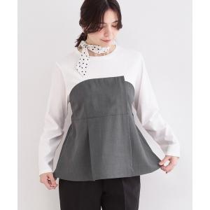tシャツ ビスチェドッキングカットソー「洗濯機OK」 レディース