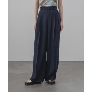ワイドパンツ スラックス パンツ バスケットワイドパンツ 637610 レディース