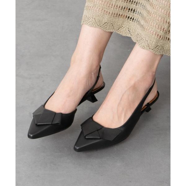 パンプス 「ANGEL ALARCON」ノットオーナメントバックバンドパンプス(D61301)