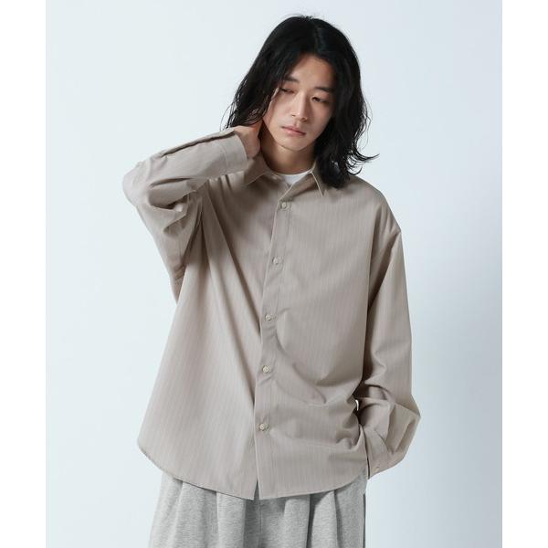 シャツ 「LUXURY+EASY」OVER SIZE DRAPE　STRIPE SHIRTS / ラ...