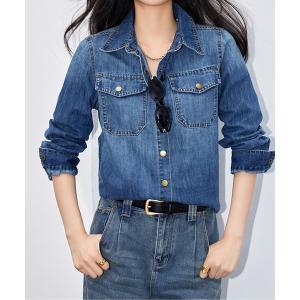 Levi's RED レディース デニムシャツ 新品未使用品 Levi's RED ブラウス シャツ Red/リーバイス レッド デニムステッチ