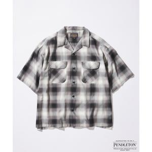 シャツ PENDLETON / ペンドルトン 別注 TR ツイル 半袖 オープンカラーシャツ メンズ