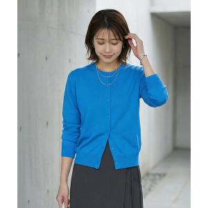 カーディガン BASICクルーネックカーディガン レディース