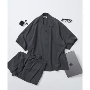 シャツ 限定展開 リラックスフィット リネンタッチ セットアップ / オープンカラーシャツ / ワイドスラックス メンズ｜ZOZOTOWN Yahoo!店