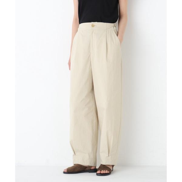 パンツ 「ウォッシャブル」コットンワッシャーバレルパンツ レディース