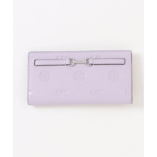 財布 CARSON ロゴ デボス スナップ ウォレット ラージ レディース