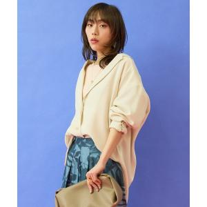 ジャケット テーラードジャケット 「JETSET SOLO PLUS」RELAxION twill テーラードシャツジャケット レディース