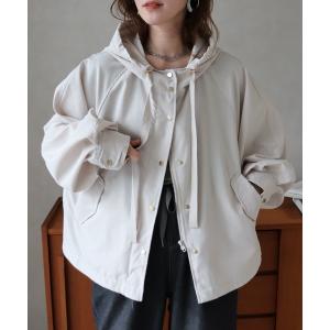 パーカー ラグランボリュームマウンテンパーカー レディース