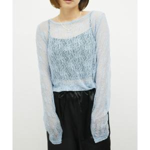 tシャツ lace gather top レディース