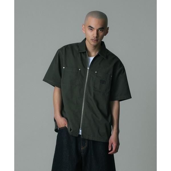シャツ ZIP UP S/S WORK SHIRT メンズ レディース