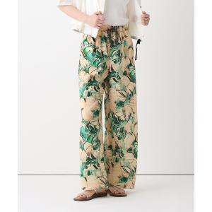 パンツ ボタニカルプリントパンツ レディース