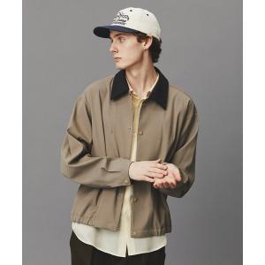 ブルゾン アウター ブラッシュドカラーオーバーコーチブルゾン /春服/切り替え/ストレッチ/伸縮性/アウター メンズ