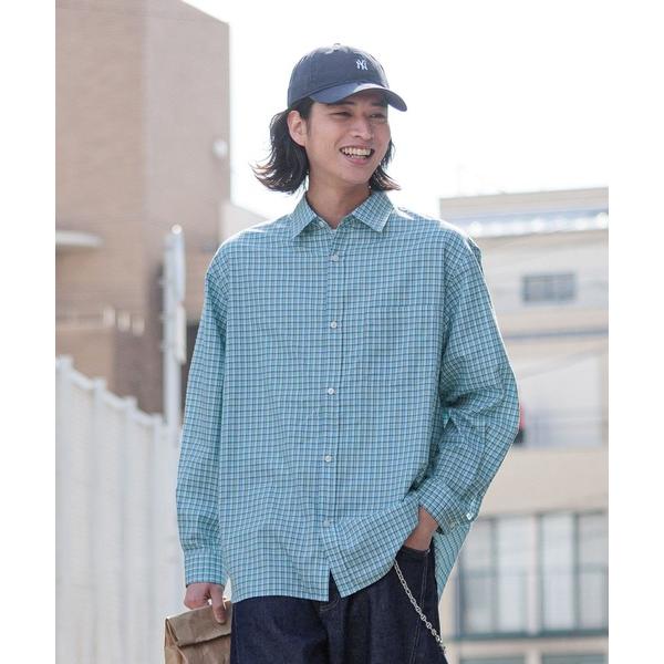 シャツ 80TC Broad Check Over Shirt/ブロードミニチェックオーバーシャツ ...