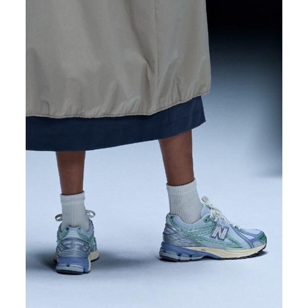 「New Balance」 ローカットスニーカー 24.5cm ライトブルー レディース