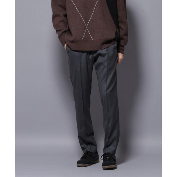 「NANO universe」 スラックス L ダークグレー メンズ