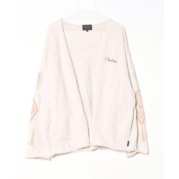 「PENDLETON」 カーディガン L アイボリー メンズ