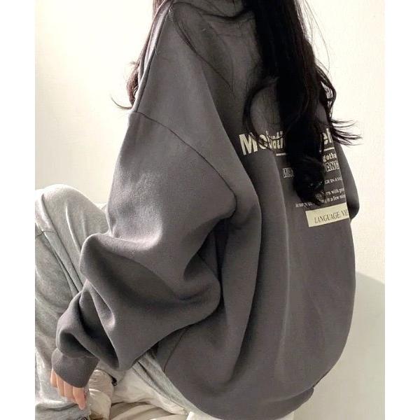 「yuue' ( wear )」 スウェットカットソー FREE チャコールグレー レディース