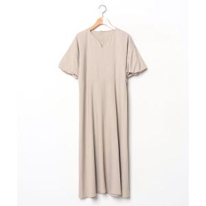 「N.（N. Natural Beauty Basic）」 半袖ワンピース MEDIUM ベージュ レディース